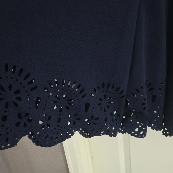 SHEIN Elegant Navy Long Sleeve Dress - Picture 2 of 4